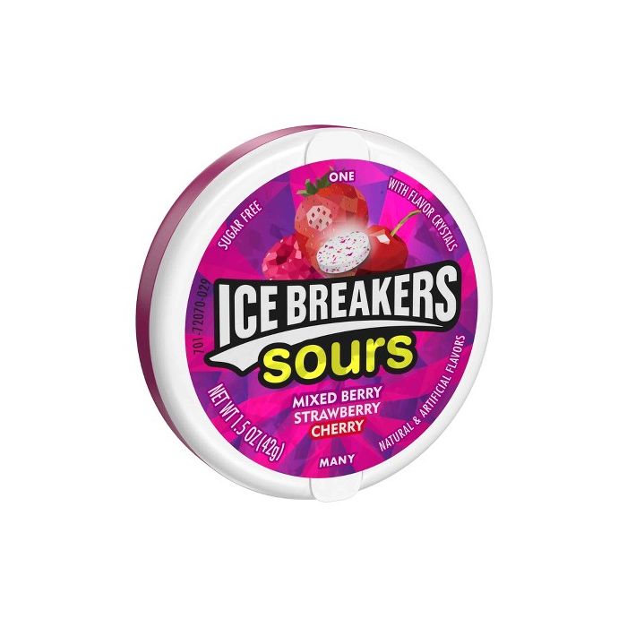 Ice Breakers Sours Berry Sugar Free Mints 42g