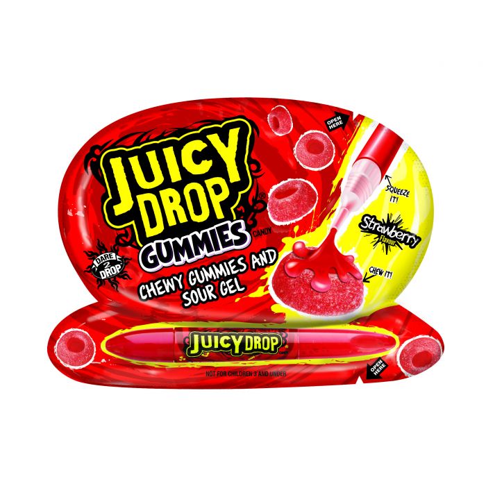 Juicy Drop Gummies and Sour Gel - Strawberry