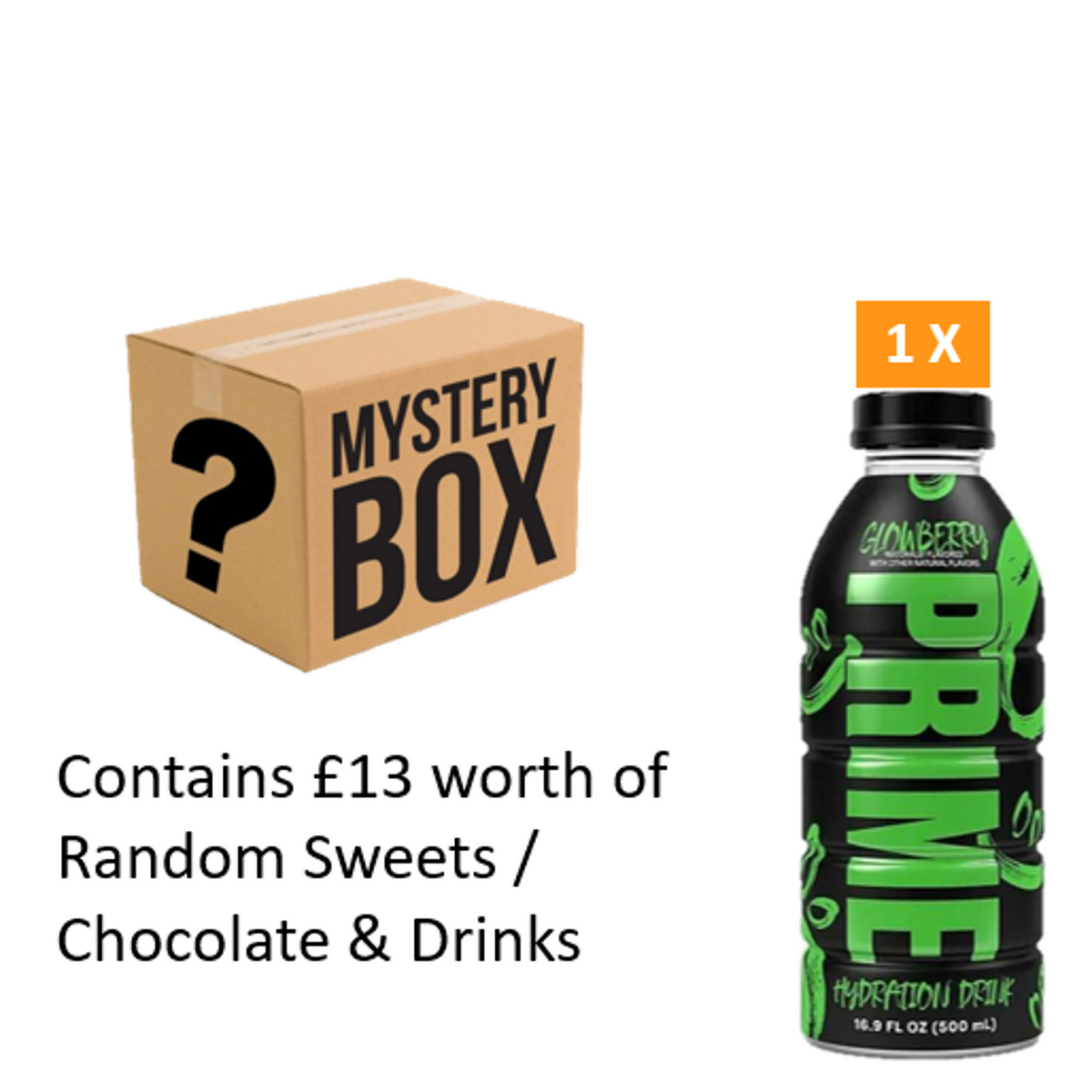 Prime Lemonade Mystery Box Plus Mr Beast Takis & Candy Pop 