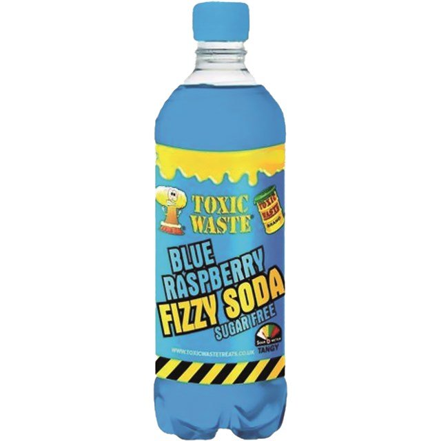 Toxic Waste Blue Raspberry Fizzy Soda 500ml