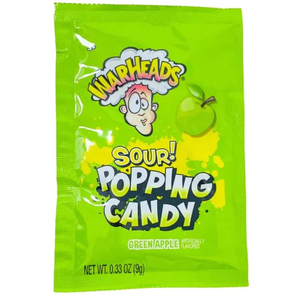 Warheads Popping Candy Green Apple 9g