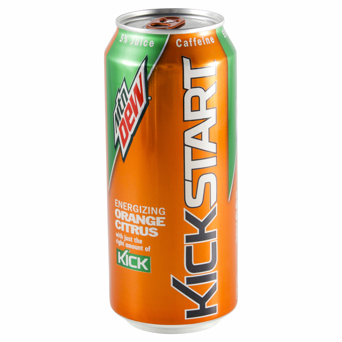 Mountain Dew KickStart Energizing Orange Citrus 16oz Can