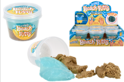 2-in-1 Beach Slime Putty & Moving Sand